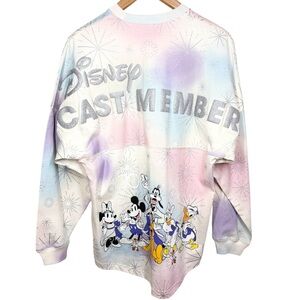 Disney 100th Anniversary Cast Member Spirit Jersey Pastel Tie-Dye Size XS Mickey